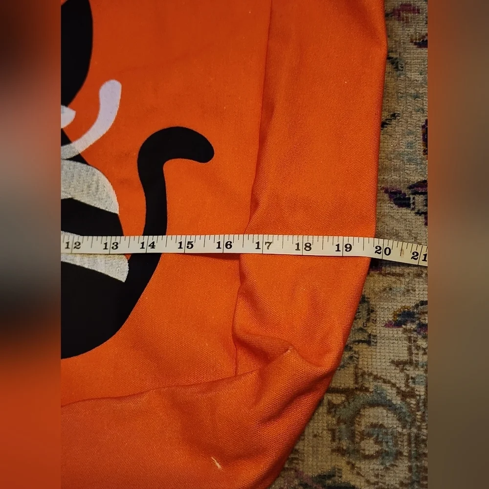 Source Unknown Orange Cat Tote with Black Handles - Picture 3 of 5